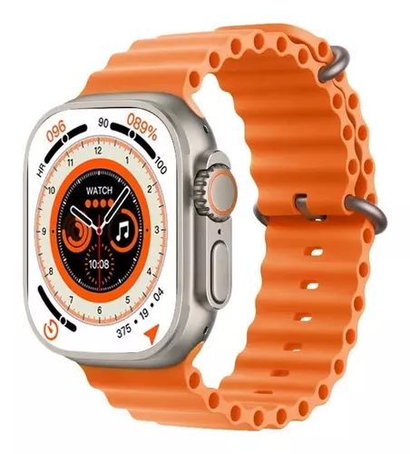 Smartwatch Ultra Pro Naranja + 1 correa gratis